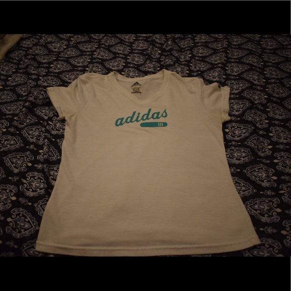 adidas Tops - White Short Sleeve Adidas tee